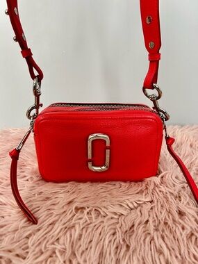Marc Jacobs Red Double-Zip Snapshot Crossbody
